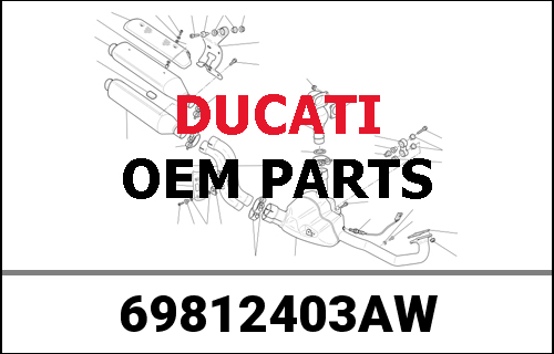 DUCATI純正 LH TOP CASE COVER - STAR WHITE SILK | 69812403AW