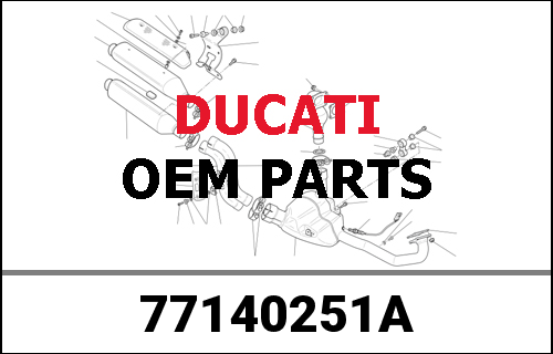 DUCATI純正 SPEC.SCREW M6X25 1100HYM/10 | 77140251A