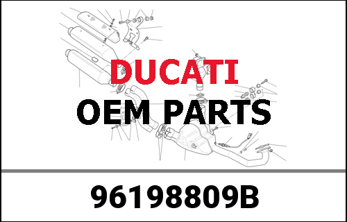 DUCATI純正 EXHAUST KIT | 96198809B