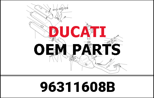 DUCATI純正 SIDE CARBON SILENCER HYM | 96311608B