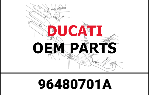 DUCATI純正 RACING COMPLETE EXHAUST UNIT - MS | 96480701A