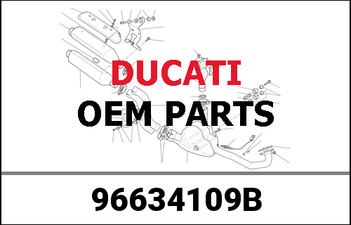 DUCATI純正 mounting kit for M1100 exhaust system | 96634109B