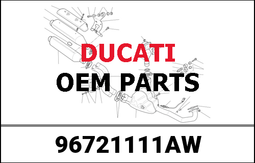 DUCATI純正 STAR WHITE SILK COMPRH SIDE PANNIER+KE | 96721111AW