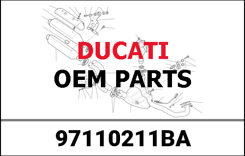 DUCATI純正 SHORT THREADED SPACER (BLACK) | 97110211BA