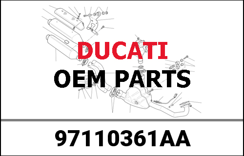 DUCATI純正 FINISHED WINDSCREEN SUPPORT | 97110361AA
