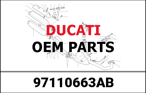 DUCATI純正 COMPLETE LH LOWER SIDE FAIRING DUCATI CO | 97110663AB