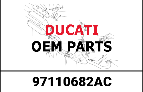 DUCATI純正 UNTERE VERKLEIDUNGSHÄLFTE RE KOMPLETT DU | 97110682AC