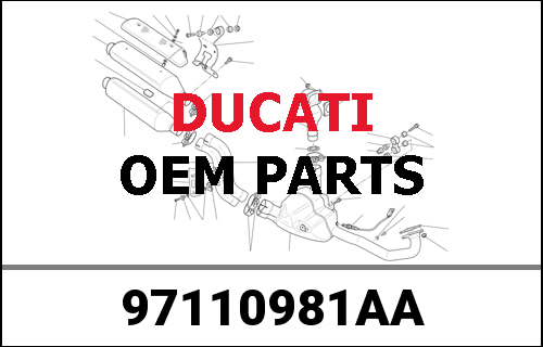 DUCATI純正 GREY MASTER RH FAIRING ASSEMBLY | 97110981AA