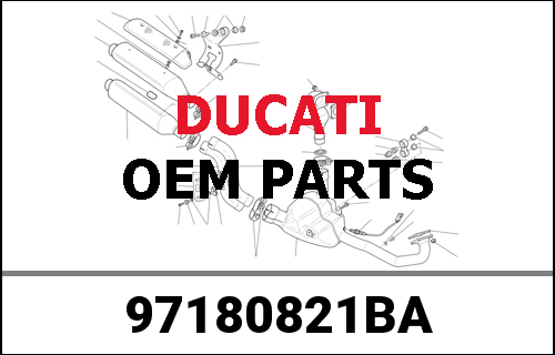 DUCATI純正 COVER SET REM.NUMB.PLATE HOLD.1715 | 97180821BA