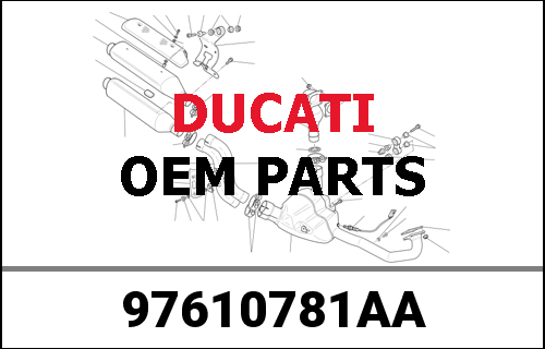DUCATI純正 BLACK SILENCER SUPPORT BRACKET | 97610781AA