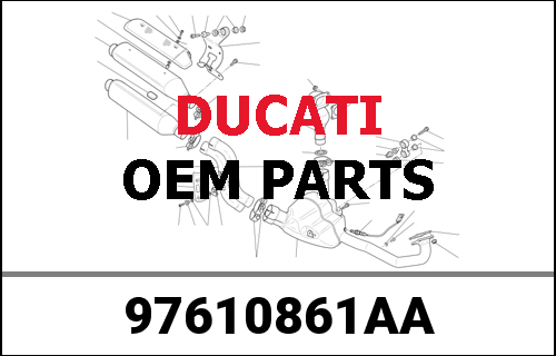 DUCATI純正 REAR BRAKE FLUID RESERVOIR BRACKET | 97610861AA